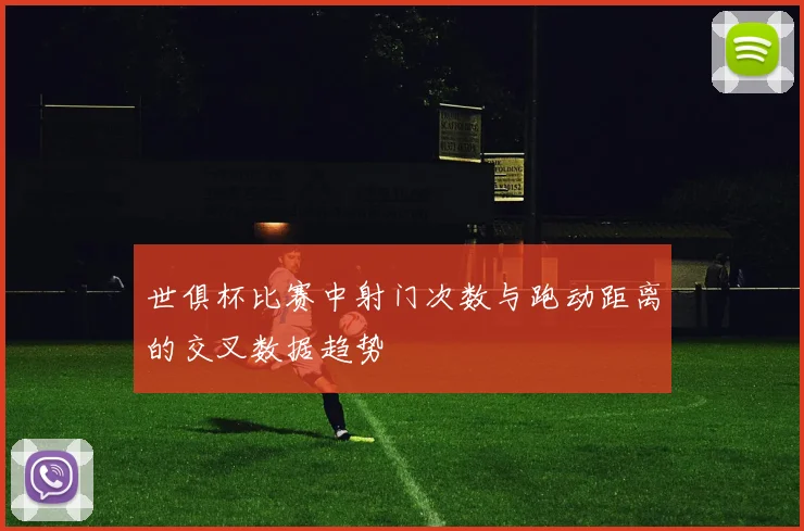 世俱杯比赛中射门次数与跑动距离的交叉数据趋势